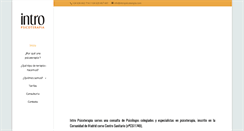 Desktop Screenshot of intropsicoterapia.com